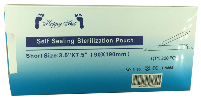 Happy Feet Self Sealing Sterilization Pouch - Short