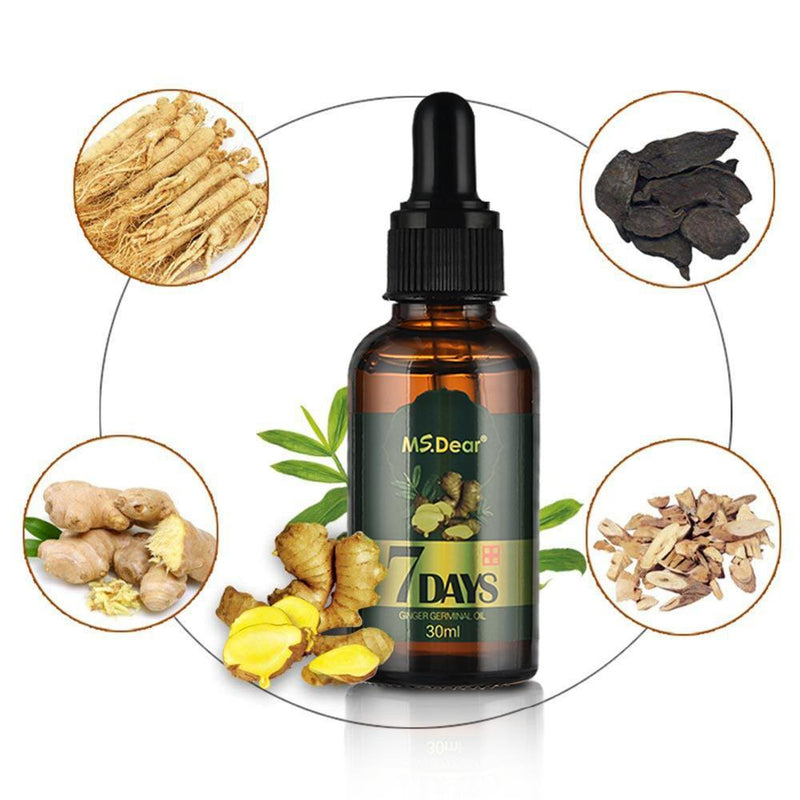 Hair Growth Essential Oils Ginger Germinal Oil Fast Hair Growth Anti Hair Loss Alopecia Treatment Beauty Dense Hair Growth Serum|Hair Loss Products