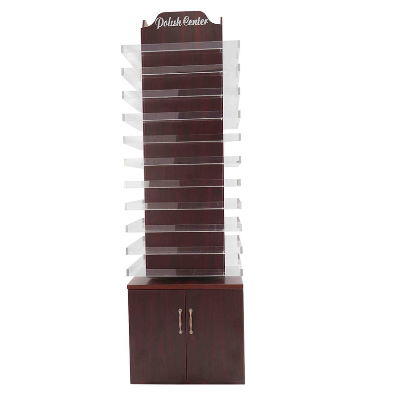 Powder & Polish Display Stand 600 - Cherry Wood