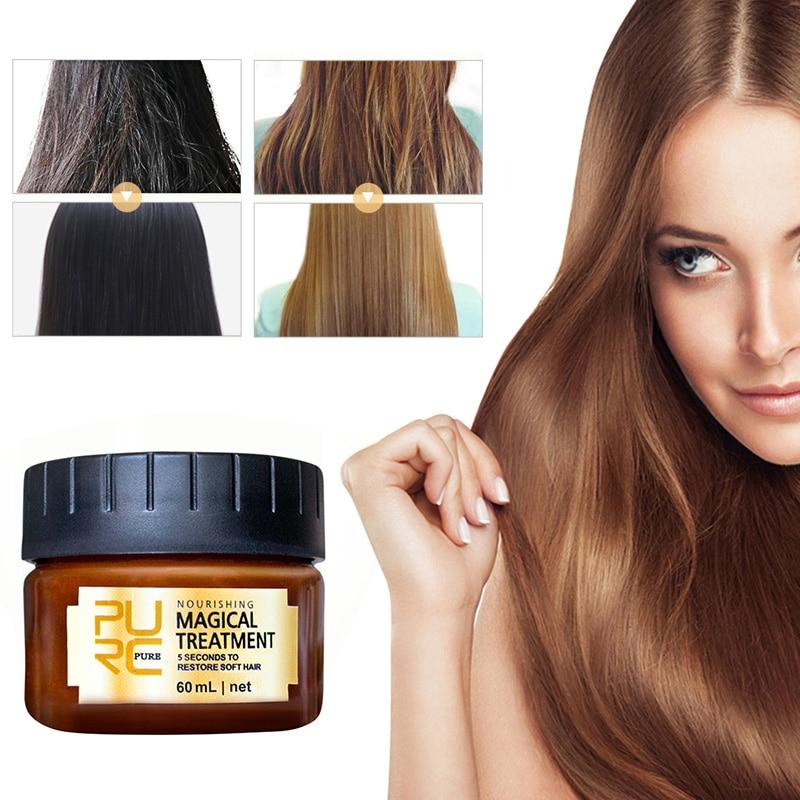 Keratin Hair Treatment Mask 5 Second Repairs Damage Hair Root Tonic Keratin Hair & Scalp Treatment Hair Care Drop Shipping TSLM1|Hair & Scalp Treatments