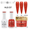 EXTREME+ Trio - Gel, Lacquer, & Dip Combo - HOLO CHROME - #007