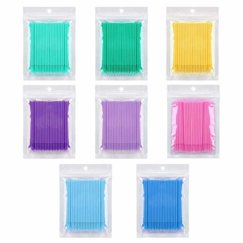 100Pcs/bag Disposable Makeup Eyelashes Individual lashes Applicators Mascara Eyelashes Brush Cotton Swab Dropshipping|Cotton Swabs