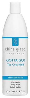 CHINA GLAZE GOTTA GO! TOP COAT REFILL 480 ML/ 16 FL OZ