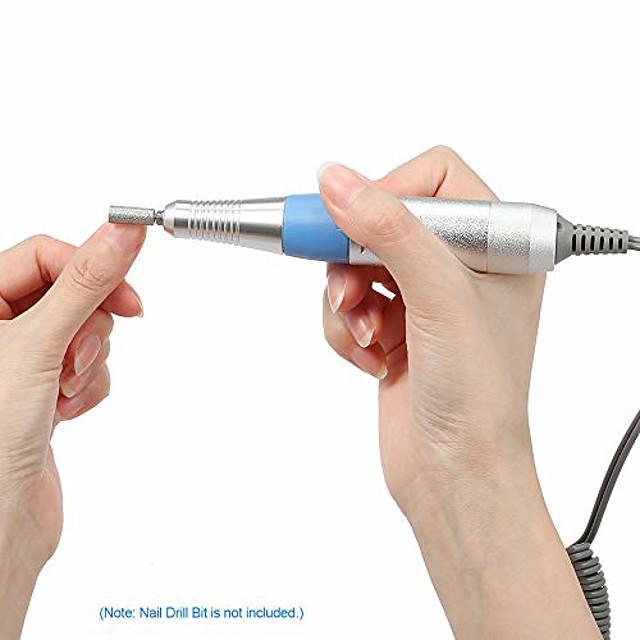 30000rpm electric nail drill pen nail drill handle handpiece dc connector for manicure pedicure machine accessory tool