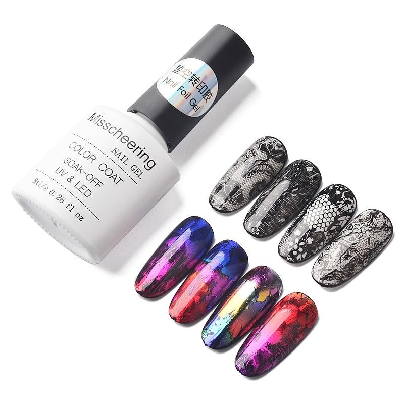 8ML Nail Foil Adhesive Glue Starry Sky Sticker Transfer Glue Environmental Plant Nail Glue UV Gel Polish Manicure Accessories|Nail Glue