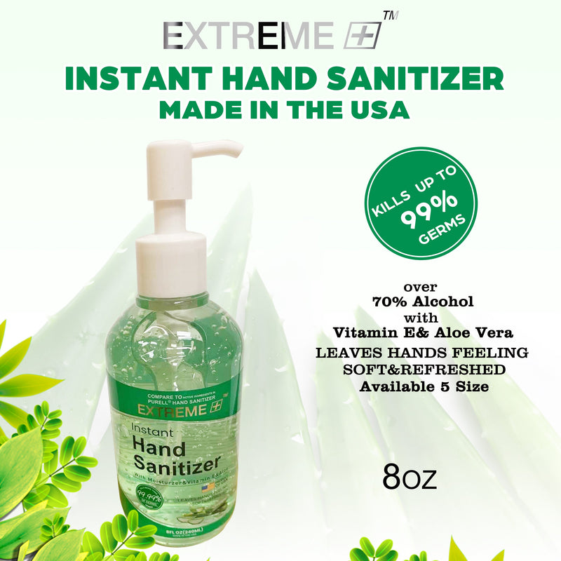 BUY 1 GET 1 FREE ( Dec 20-->Jan 1) EXTREME+ Hand Sanitizer Gel,  8 oz - FDA Approved