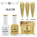 EXTREME+ Trio - Gel, Lacquer, & Dip Combo - HOLO CHROME - #008