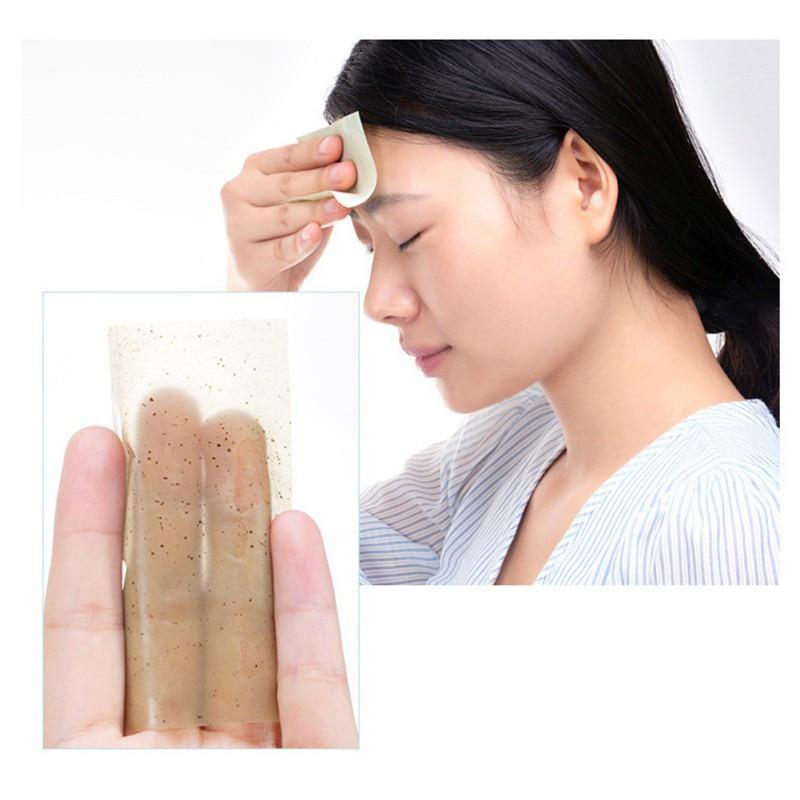 100Pcs Facial Oil Blotting Papers Oil Absorbing Sheets Face Cleanser Acne Treatment Deep Cleansing Oil Control Film Face Makeup|Cotton Pads