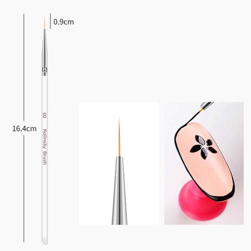 3Pcs/Set Nail Art Drawing Pen Hook Flower Carving Nail Pen Beauty Makeup Manicure Tool New Women Dropshipping TSLM1|Dotting Tools