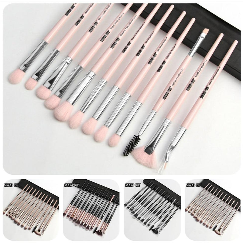 MAANGE Pro 3/5/12 pcs/lot Makeup Brushes Set Eye Shadow Blending Eyeliner Eyelash Eyebrow Brushes For Makeup New|Eye Shadow Applicator