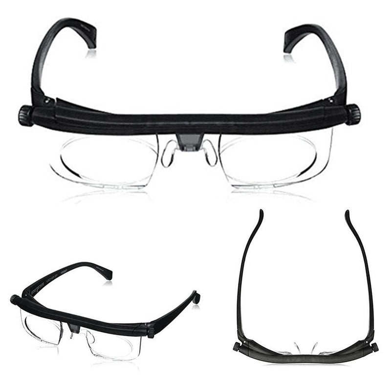 Adjustable Protective Magnifying Glasses Strength Lens Eyewear Variable Focus Distance Vision Zoom Glasses with Storage Bag|Fishing Eyewear