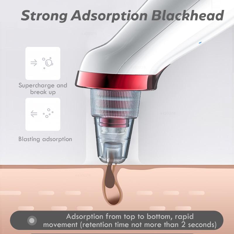 Blackhead Remover Face Deep Nose Cleaner T Zone Pore Acne Pimple Removal Vacuum Suction Facial Diamond Beauty Clean Skin Tool|Home Use Beauty Devices