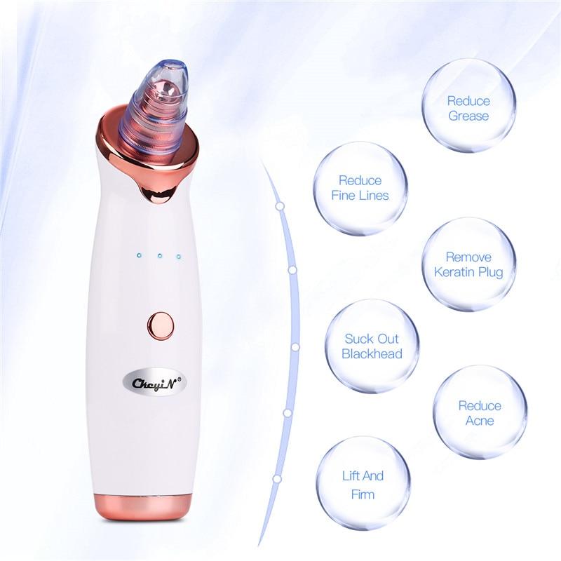 Blackhead Remover Skin Care Pore Vacuum Acne Pimple Removal Vacuum Suction Tool Facial Diamond Dermabrasion Machine Face Clean46|Home Use Beauty Devices