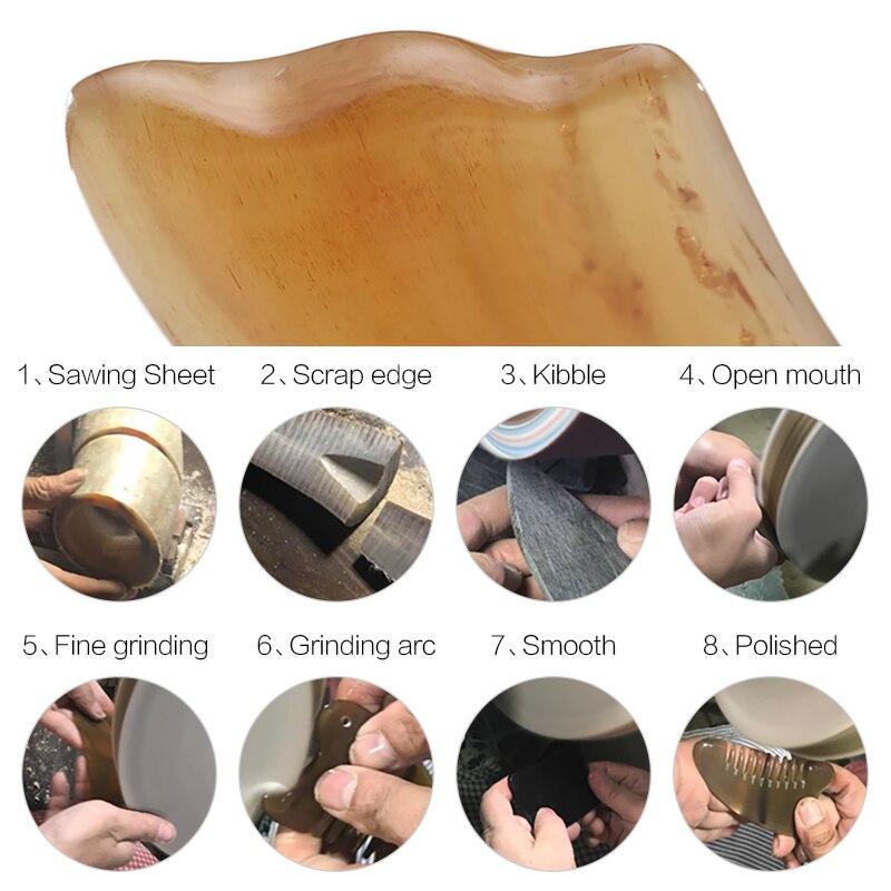 Cofoe Gua Sha Facial Massage Scraping Tool OX Horn Gusha Therapy Guasha Plate Board Scraper for Chinese Medical Skincare