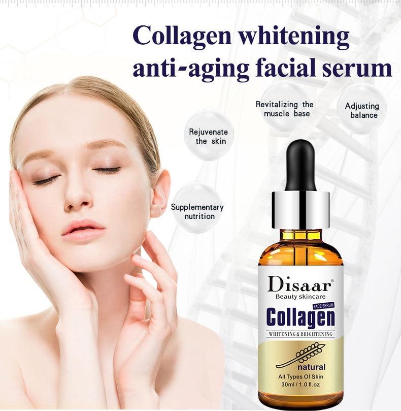 Disaar Collagen Face Serum Anti Aging Wrinkle Brighten Skin Colour Essence Lift Firming Whitening Moisturizing Repair Skin Care|Serum