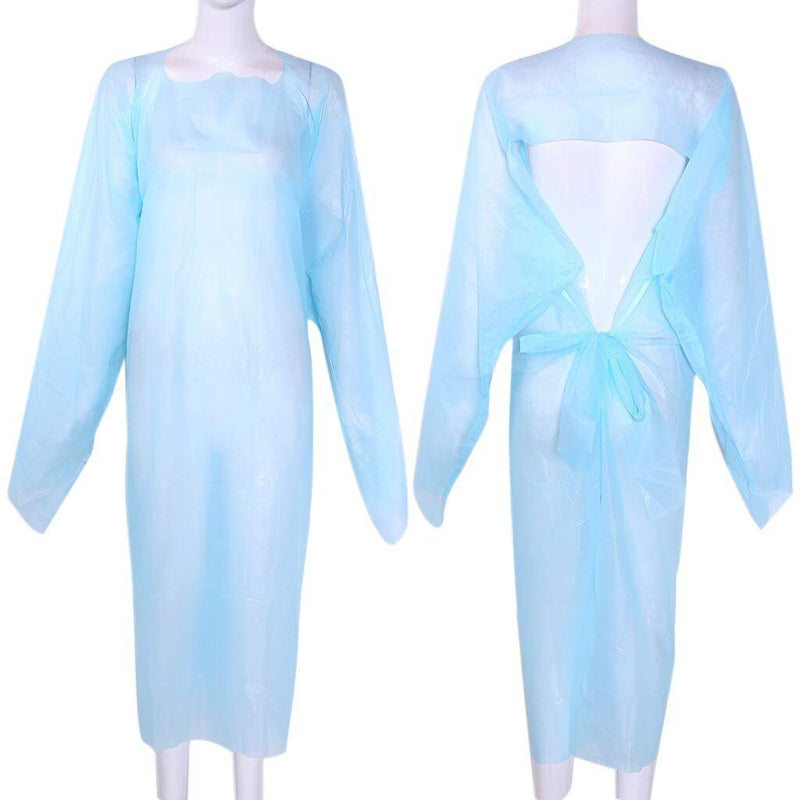 Disposable Protection Gown Dust Spray Suit Siamese Non woven Dust proof Anti Splash Clothing Safely Protection Clothes In Stock|Lab Coats