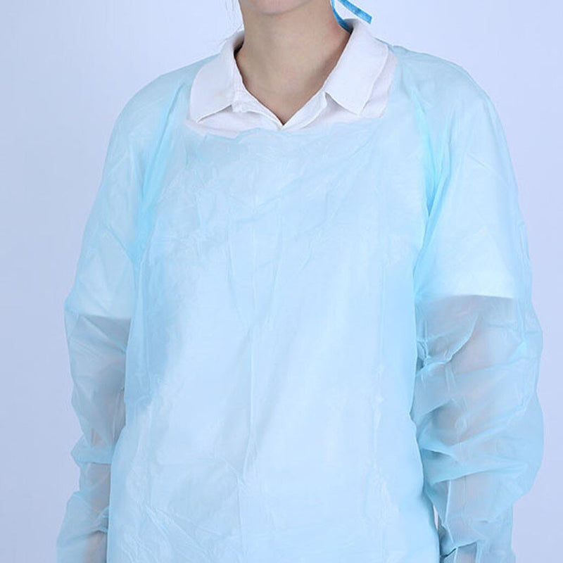 Disposable Protection Gown Dust Spray Suit Siamese Non woven Dust proof Anti Splash Clothing Safely Protection Clothes In Stock|Lab Coats