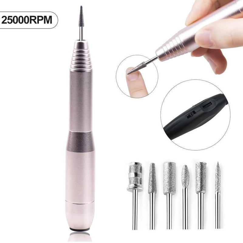 Electric Nail Drill Manicure Machine with Forward/Reverse Rotate Apparatus for Milling Cutter Manicure Pedicure Nail File Tools|Electric Manicure Drills