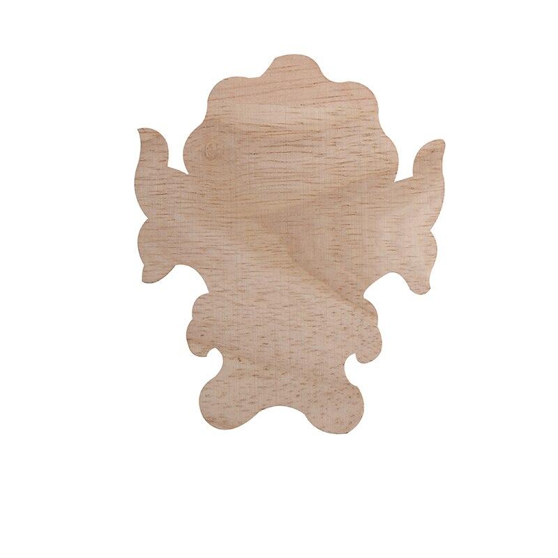 European style Wood Carving Decal Solid Wood Furniture Decorative Accessories Door Heart Long Flower Pieces Wholesale and Retail|Statues & Sculptures