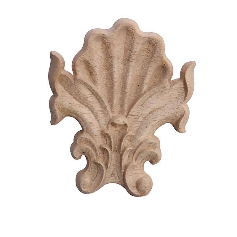 European style Wood Carving Decal Solid Wood Furniture Decorative Accessories Door Heart Long Flower Pieces Wholesale and Retail|Statues & Sculptures