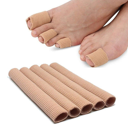 Fabric Finger Toe Protector Separator Applicator Pedicure Corn Callus Remover Hand Pain Relief Soft Silicone Tube Foot Care Tool|Foot Care Tool
