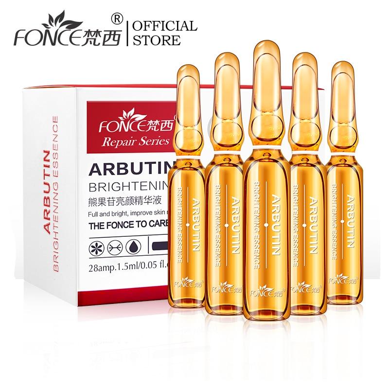 Fonce Arbutin Whitening Skin Facial Essence 28 Bottle Small Ampoule Niacinamide Revitalizing Brightening Beauty Needle Serum|Serum