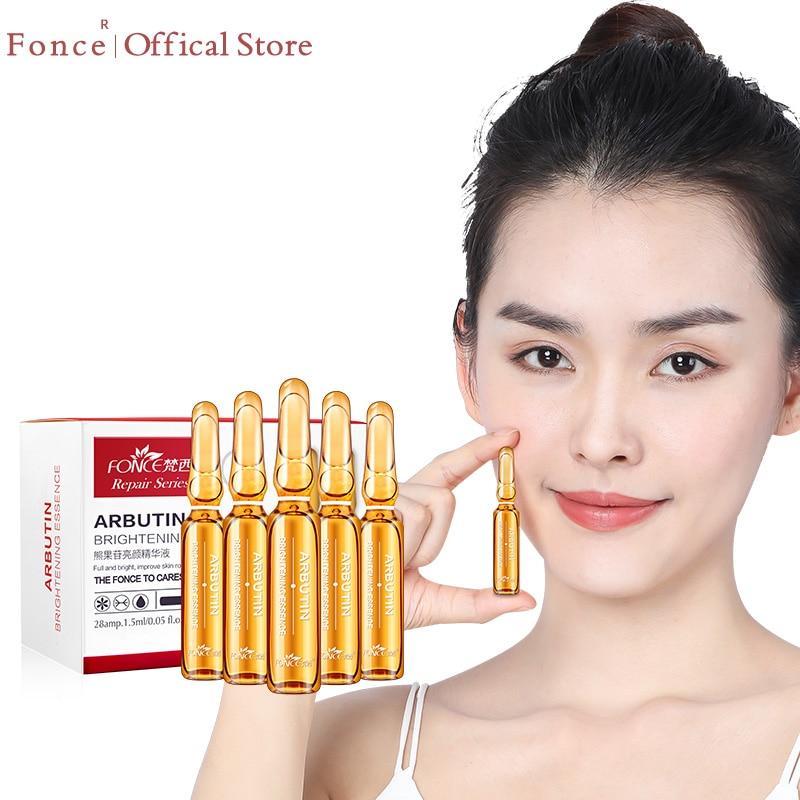 Fonce Arbutin Whitening Skin Facial Essence 28 Bottle Small Ampoule Niacinamide Revitalizing Brightening Beauty Needle Serum|Serum