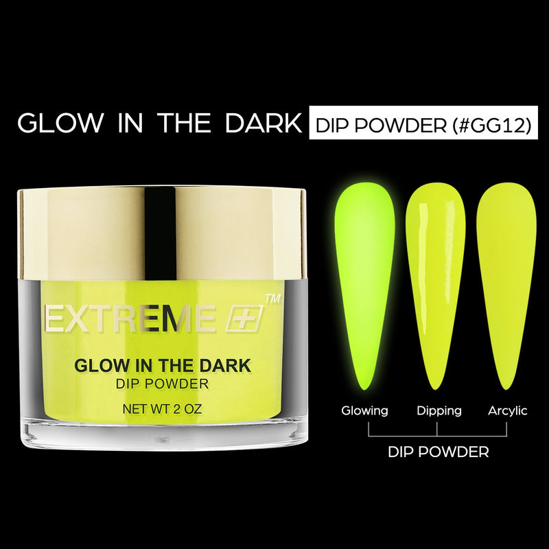 EXTREME+ SUPER Glow In Dark Dip Powder 2 oz -