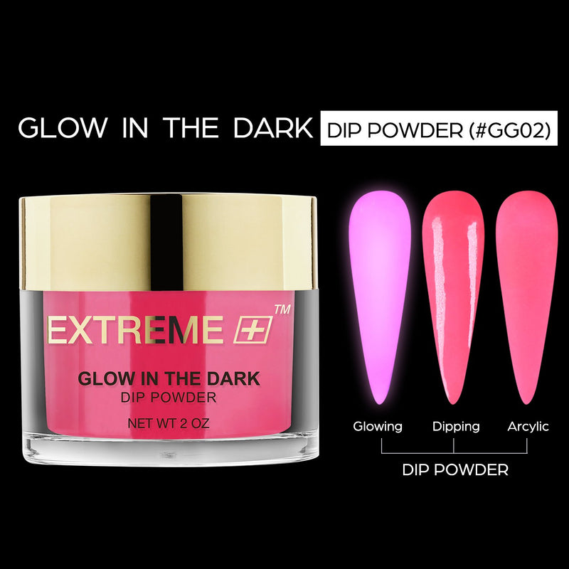 EXTREME+ SUPER Glow In Dark Dip Powder 2 oz -