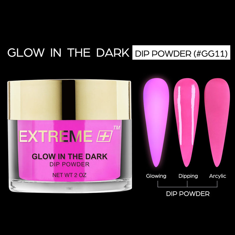 EXTREME+ SUPER Glow In Dark Dip Powder 2 oz -