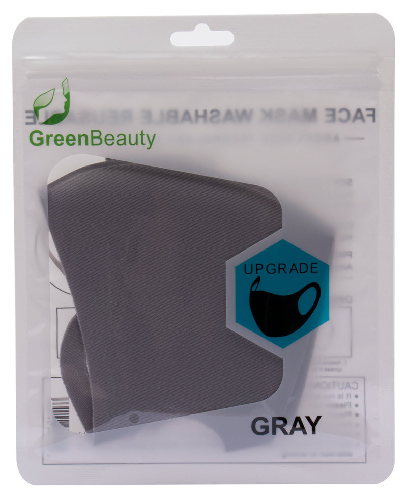 (2 Pcs / Pack ) - Cloth Face Mask Washable Reusable - Grey  (SHIPPING FROM USA _ within 3 Business Days )