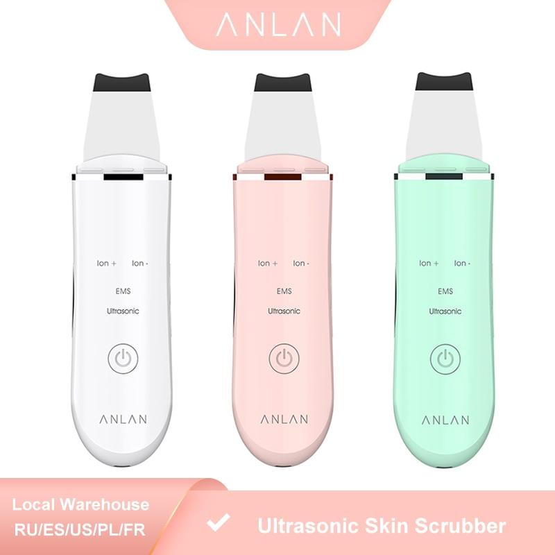 ANLAN Ultrasonic Skin Scrubber Deep Face Cleaning Machine Peeling Shovel Facial Pore Cleaner Face Skin Scrubber Lift Machine