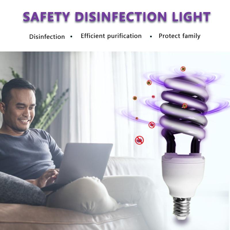 HOT!!! Led lamp UV spiral energy saving black light household bedroom toilet office clean air solar ultraviolet light US|Device Cleaners|   - AliExpress