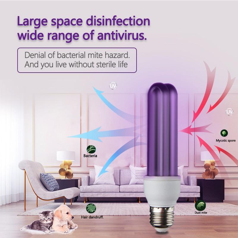 HOT!!! Led lamp UV spiral energy saving black light household bedroom toilet office clean air solar ultraviolet light US|Device Cleaners|   - AliExpress