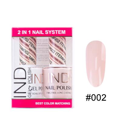 IND Nail Polish Gel & Matching Lacquer Set -