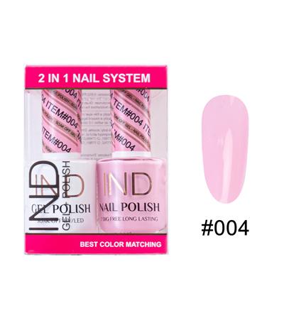 IND Nail Polish Gel & Matching Lacquer Set -