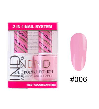 IND Nail Polish Gel & Matching Lacquer Set -