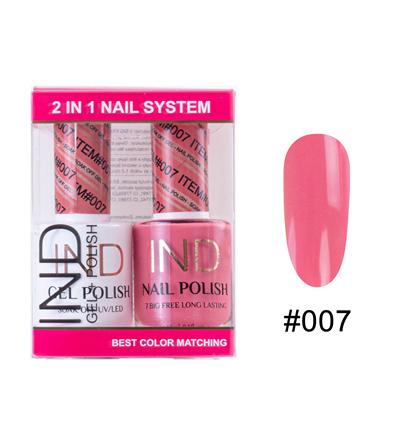 IND Nail Polish Gel & Matching Lacquer Set -