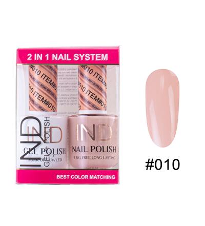 IND Nail Polish Gel & Matching Lacquer Set -