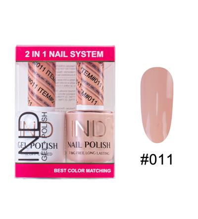 IND Nail Polish Gel & Matching Lacquer Set -