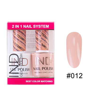 IND Nail Polish Gel & Matching Lacquer Set -