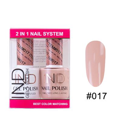 IND Nail Polish Gel & Matching Lacquer Set -