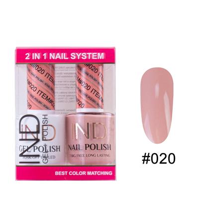 IND Nail Polish Gel & Matching Lacquer Set -