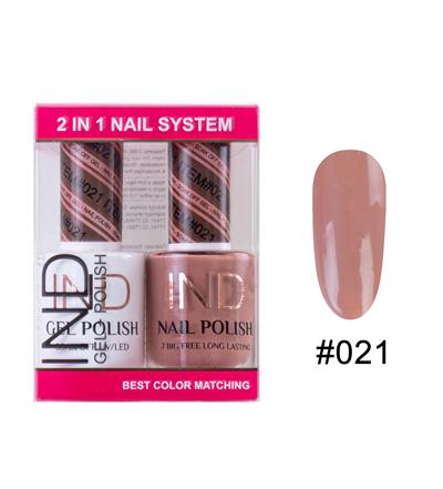 IND Nail Polish Gel & Matching Lacquer Set -