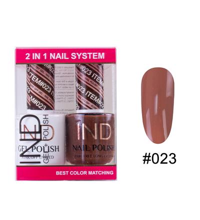 IND Nail Polish Gel & Matching Lacquer Set -