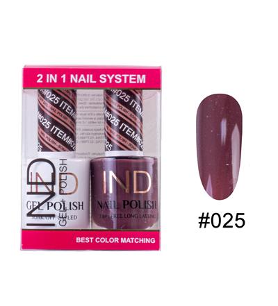 IND Nail Polish Gel & Matching Lacquer Set -