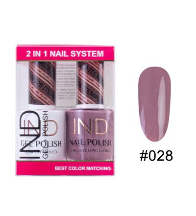 IND Nail Polish Gel & Matching Lacquer Set -