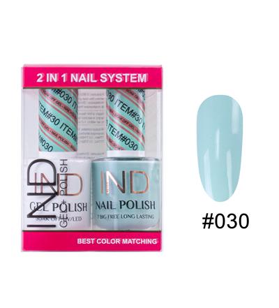 IND Nail Polish Gel & Matching Lacquer Set -