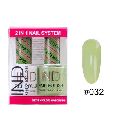 IND Nail Polish Gel & Matching Lacquer Set -