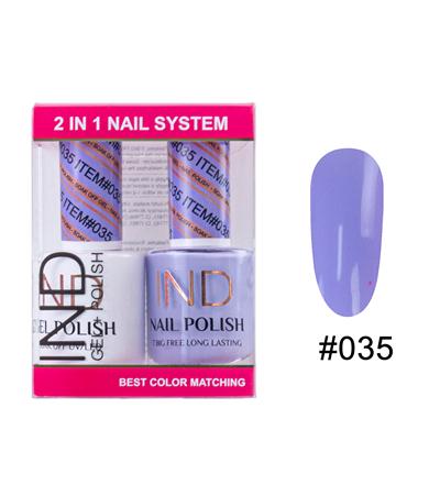 IND Nail Polish Gel & Matching Lacquer Set -